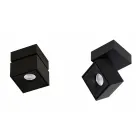 Dekorativ Led væglampe i hvid eller sort aluminium til interiør - Vernon Viadurini