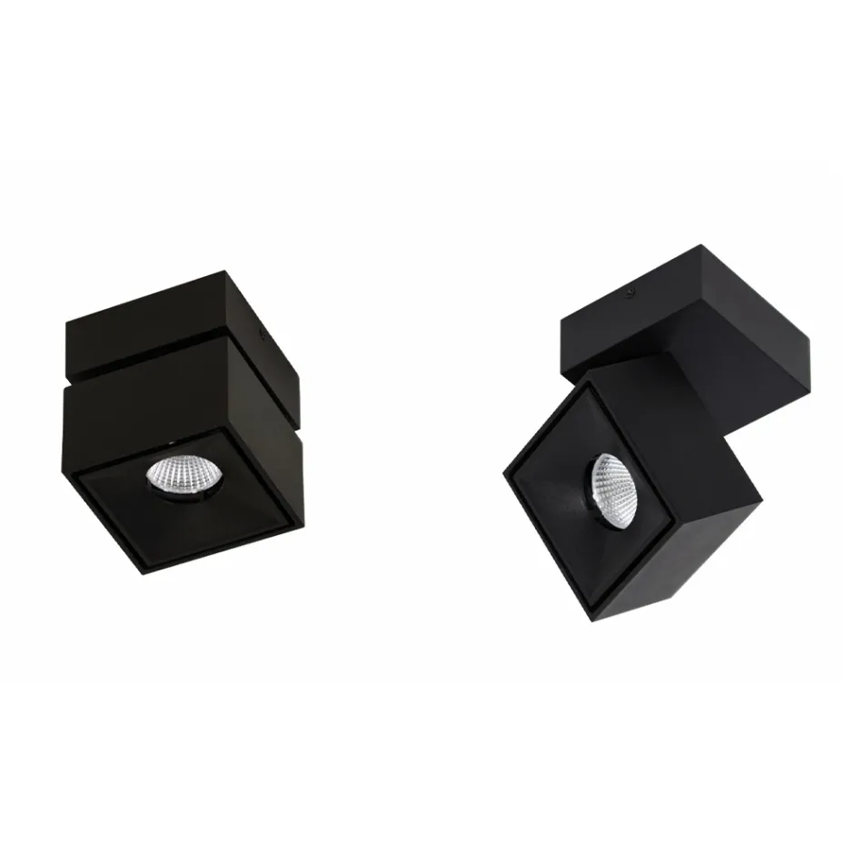 Dekorativ Led væglampe i hvid eller sort aluminium til interiør - Vernon Viadurini