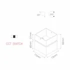 Dekorativ Led væglampe i hvid eller sort aluminium til interiør - Vernon Viadurini