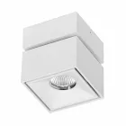 Dekorativ Led væglampe i hvid eller sort aluminium til interiør - Vernon Viadurini