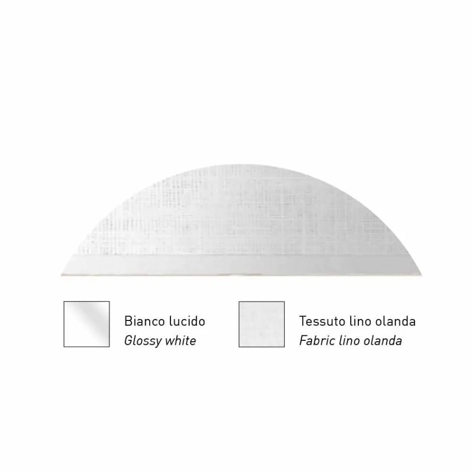 Design væglampe i metal sølv eller hvid finish Made in Italy - Jump Viadurini