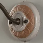 Udendørs væglampe i Galestro og metal håndlavet i Italien - Toscot Spoleto Viadurini