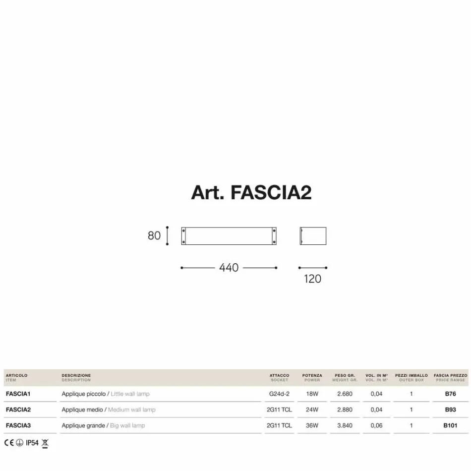 Fashion applique medium er kobber og methacrylat Viadurini