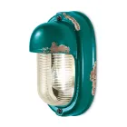 Væglampe Håndlavet keramik og lodret industrijern - Vintage Viadurini