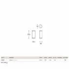 Applique Hanny Aldo Bernardi messing og hvid methacrylat Viadurini