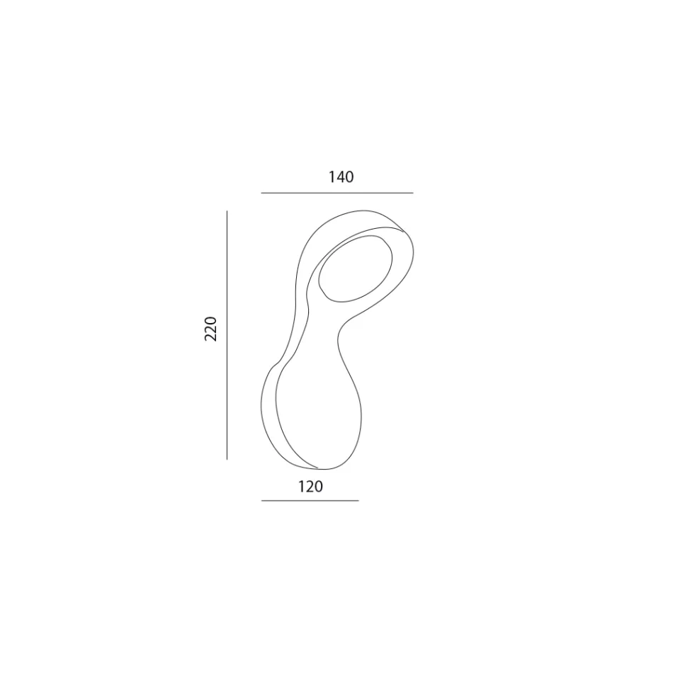 Keramik og aluminiumsapplikation Håndlavet i Italien - Toscot Clover Viadurini