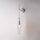 Jernvæglampe med Pyrex-glas fremstillet i Italien til indendørs dekoration - Sparta Viadurini