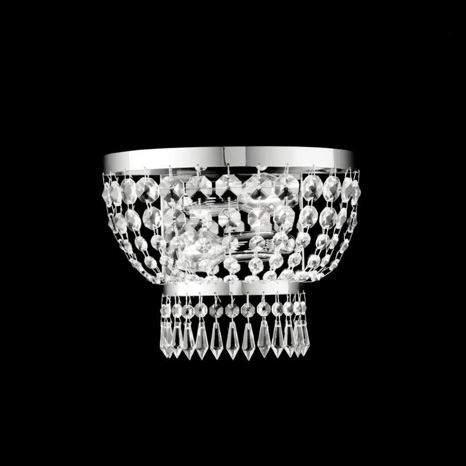 Fremstillet i Italien Applikation af jern og guld med rhinsten til indretning - Østrig Viadurini