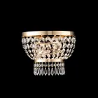 Fremstillet i Italien Applikation af jern og guld med rhinsten til indretning - Østrig Viadurini