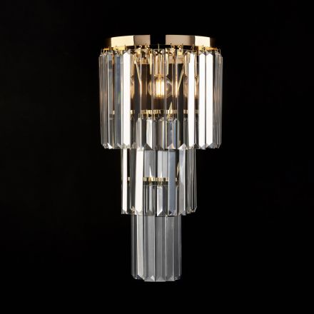 Jern- og guldapplikation med rhinsten fremstillet i Italien til indretning - Wien Viadurini