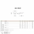 Sconces støbt antik messing og glas Allegro Viadurini