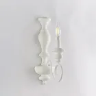 Væglamper i træ og lakeret jern til indendørs brug - Toscana Viadurini