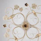 LED-væglampe i forkromet metal til elegant og funktionel belysning – Fiore Viadurini