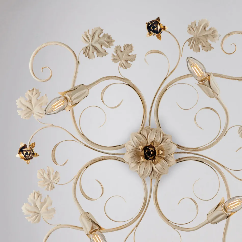 LED-væglampe i forkromet metal til elegant og funktionel belysning – Fiore Viadurini