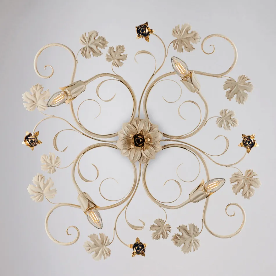 LED-væglampe i forkromet metal til elegant og funktionel belysning – Fiore Viadurini