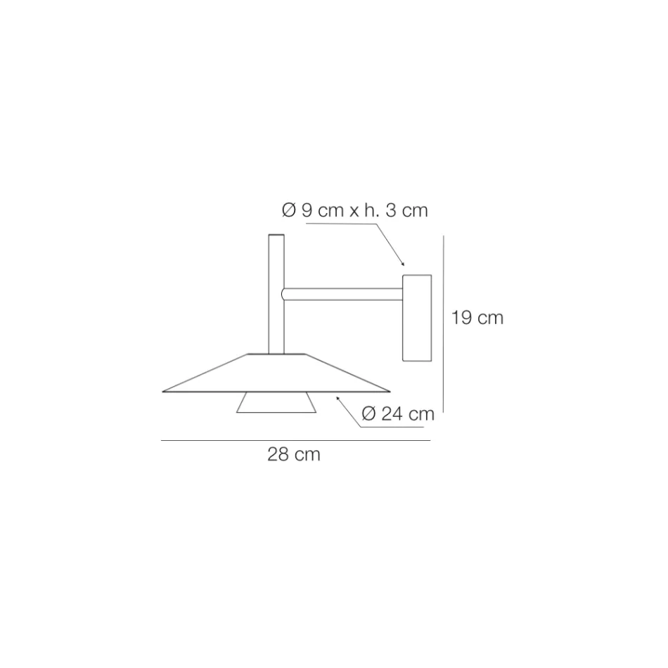 Metalvæglamper i forskellige finish fremstillet i Italien - Mira Viadurini