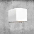 Væglampe i messing og gips fremstillet i Italien - Cubetto Aldo Bernardi Viadurini