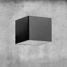 Væglampe i messing og gips fremstillet i Italien - Cubetto Aldo Bernardi Viadurini