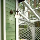 Messing sconces og hvid Loggia blæst glas Viadurini