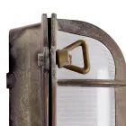 Vintage væglampe i messing med opal/klart glas - Havfrue Viadurini