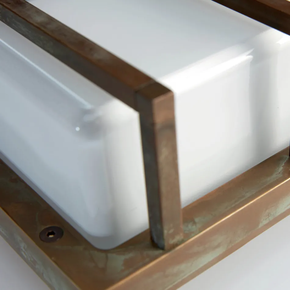 Vintage væglampe i messing, E27-fatning og atmosfærisk lys fremstillet i Italien - Krystal Viadurini