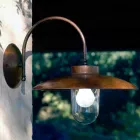 Applique La Traviata kobber, glas og antik messing Viadurini