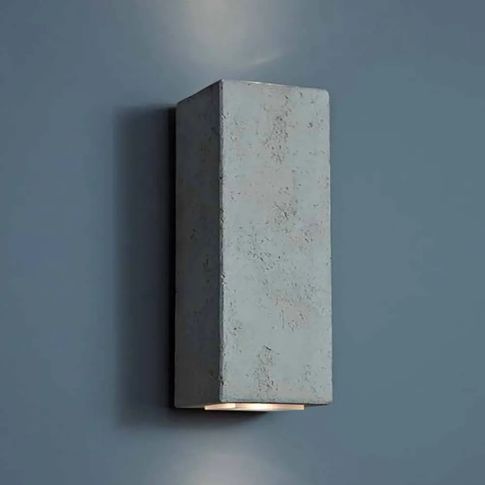 Smith - Toscot udendørs LED væglampe i lertøjsdesign H 24 cm Viadurini