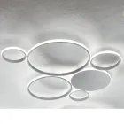 Moderne LED væglampe i malet metal guld eller sølv finish - Punto Viadurini