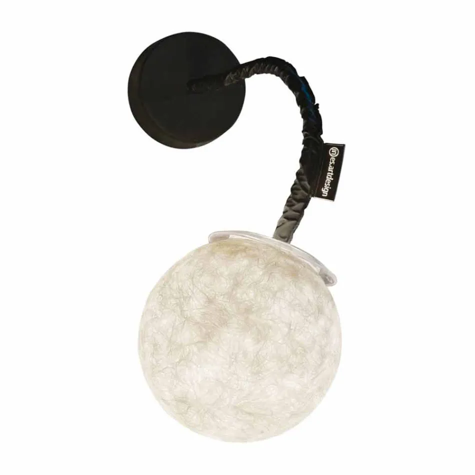 Moderne væglampe In-es.artdesign Micro Luna Applique i nebulit Viadurini