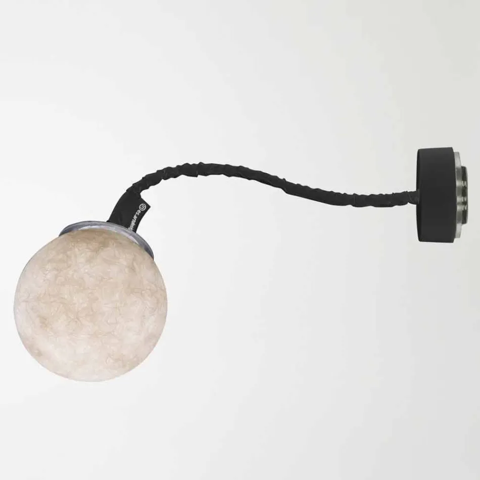 Moderne væglampe In-es.artdesign Micro Luna Applique i nebulit Viadurini
