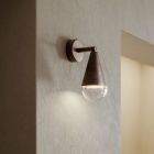 Udendørs væglampe i jern og glas Made in Italy - Overskyet Viadurini