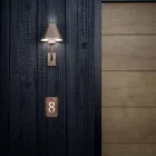 Udendørs væglampe i messing og kobber Fremstillet i Italien - Sværd Viadurini