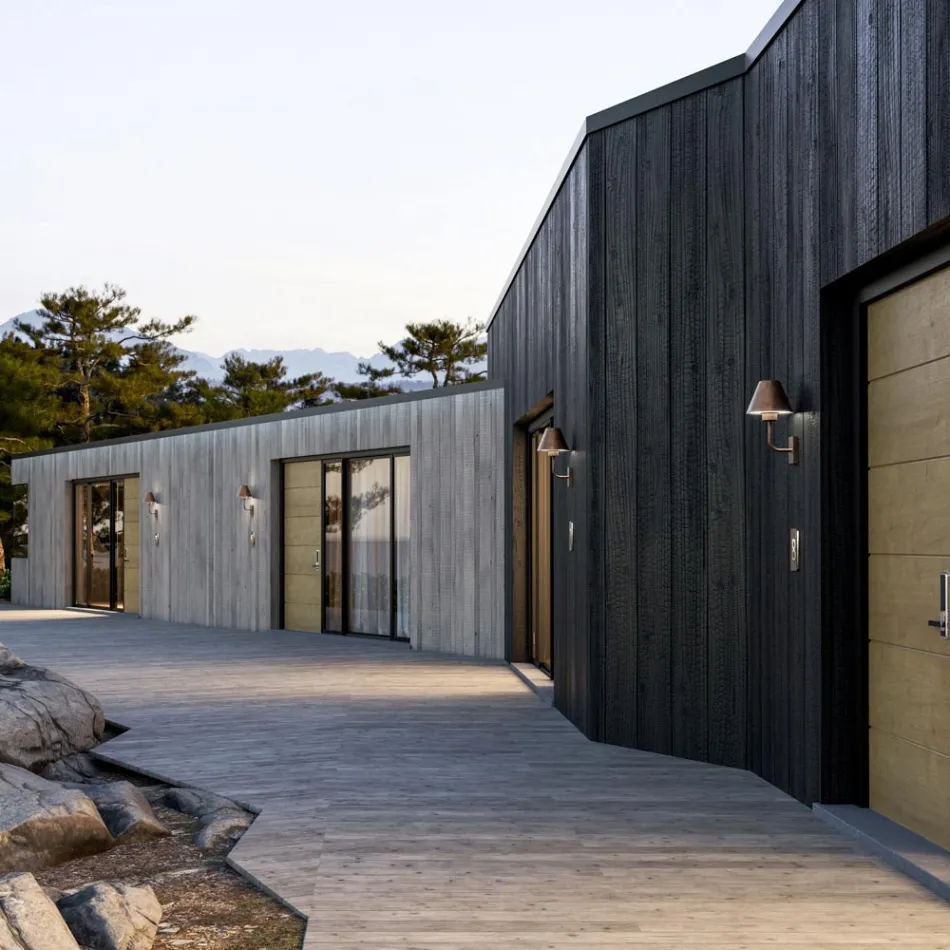 Udendørs væglampe i messing og kobber Fremstillet i Italien - Sværd Viadurini