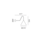 Indendørs væglampe i grafen Fremstillet i Italien - Regn Viadurini