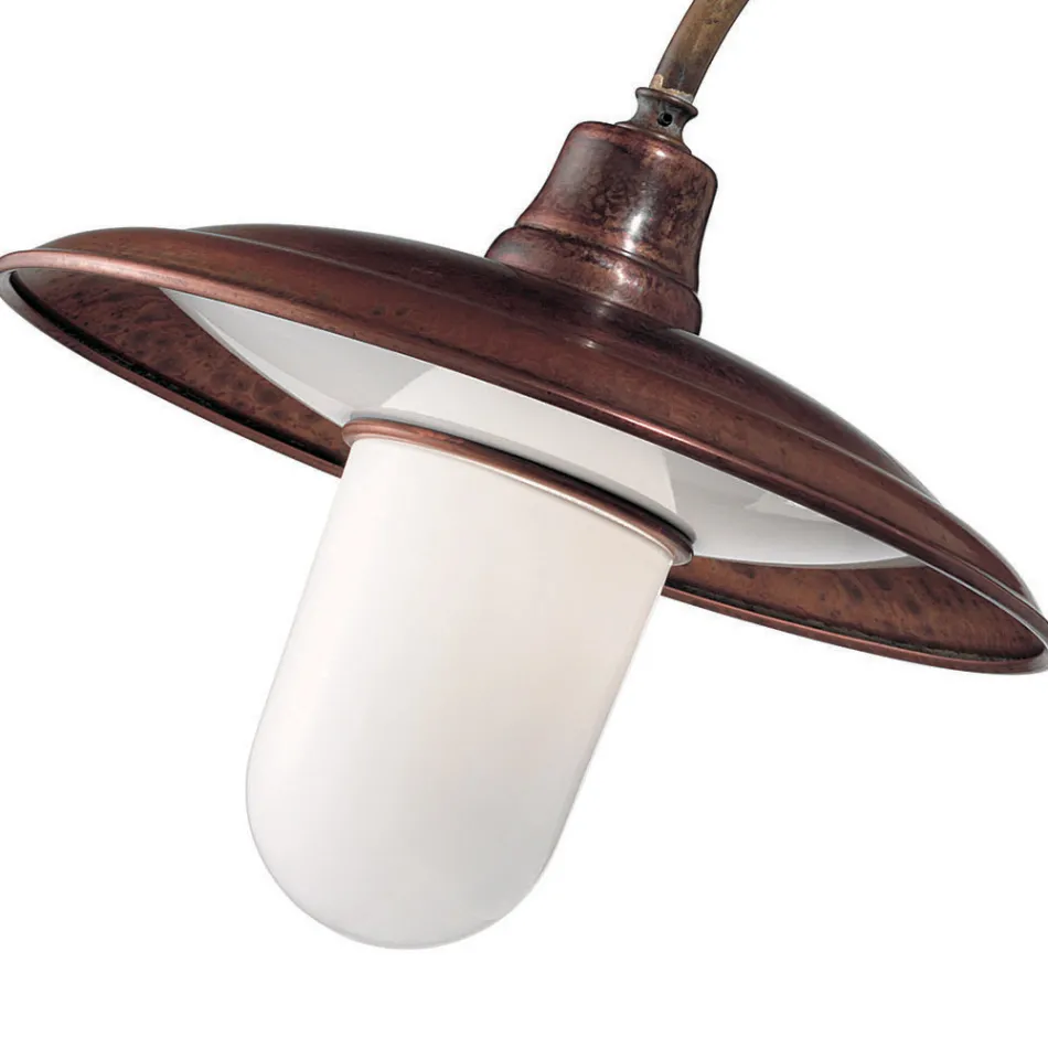 Vægapplikation i messing, kobber og glas i Italien - Chiocciola Viadurini