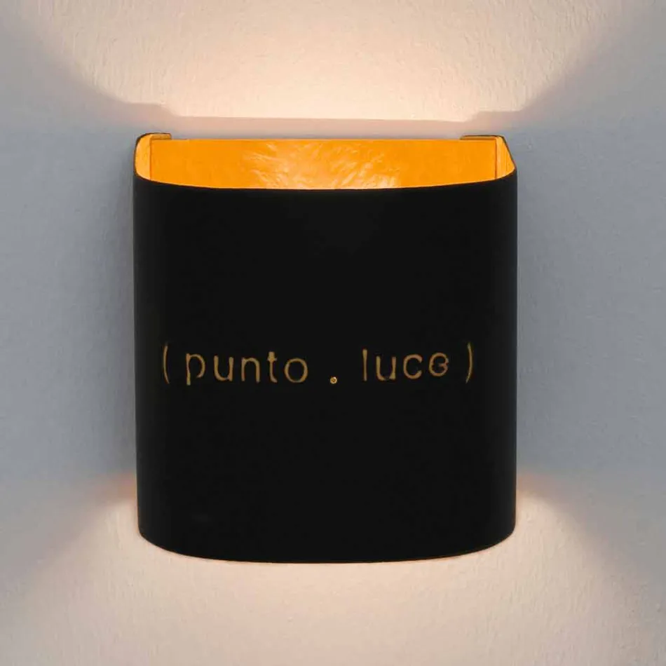 Moderne to-tone nebulite væglampe In-es.artdesign Punto Luce design Viadurini