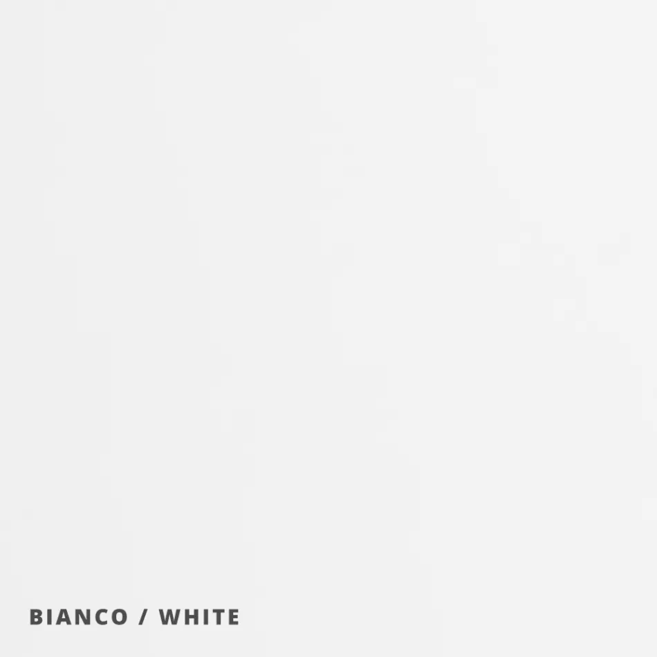 Væg- eller loftslampe i aluminium, metal og hvid glaslampe - Luma Viadurini