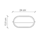 Vandret udendørs væglampe i keramiske håndmalede blomster - Brindisi Viadurini