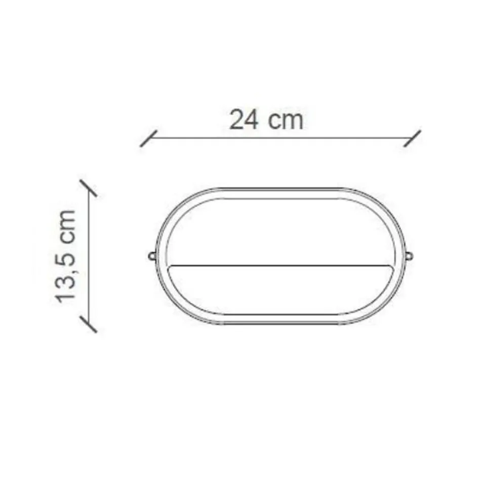 Vandret udendørs væglampe i keramiske håndmalede blomster - Brindisi Viadurini