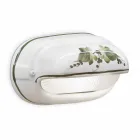 Vandret udendørs væglampe i keramiske håndmalede blomster - Brindisi Viadurini