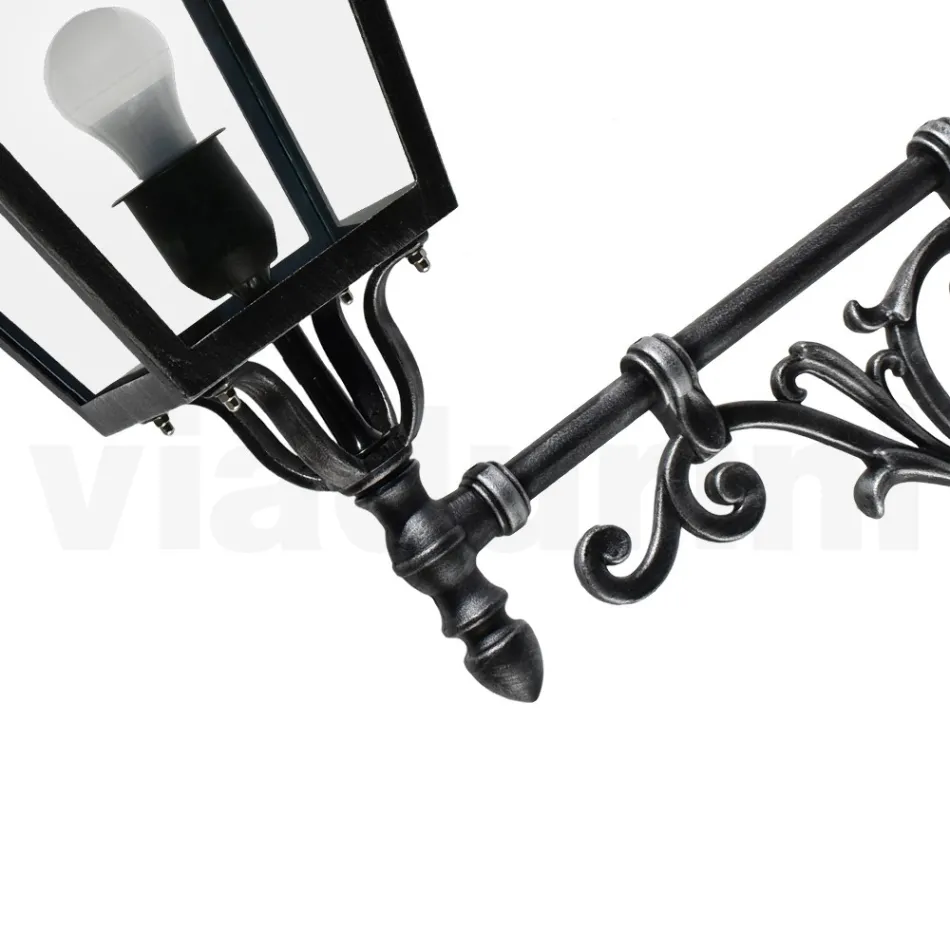 Udendørs væglampe i aluminium og glas Made in Italy Vintage - Bonaria Viadurini