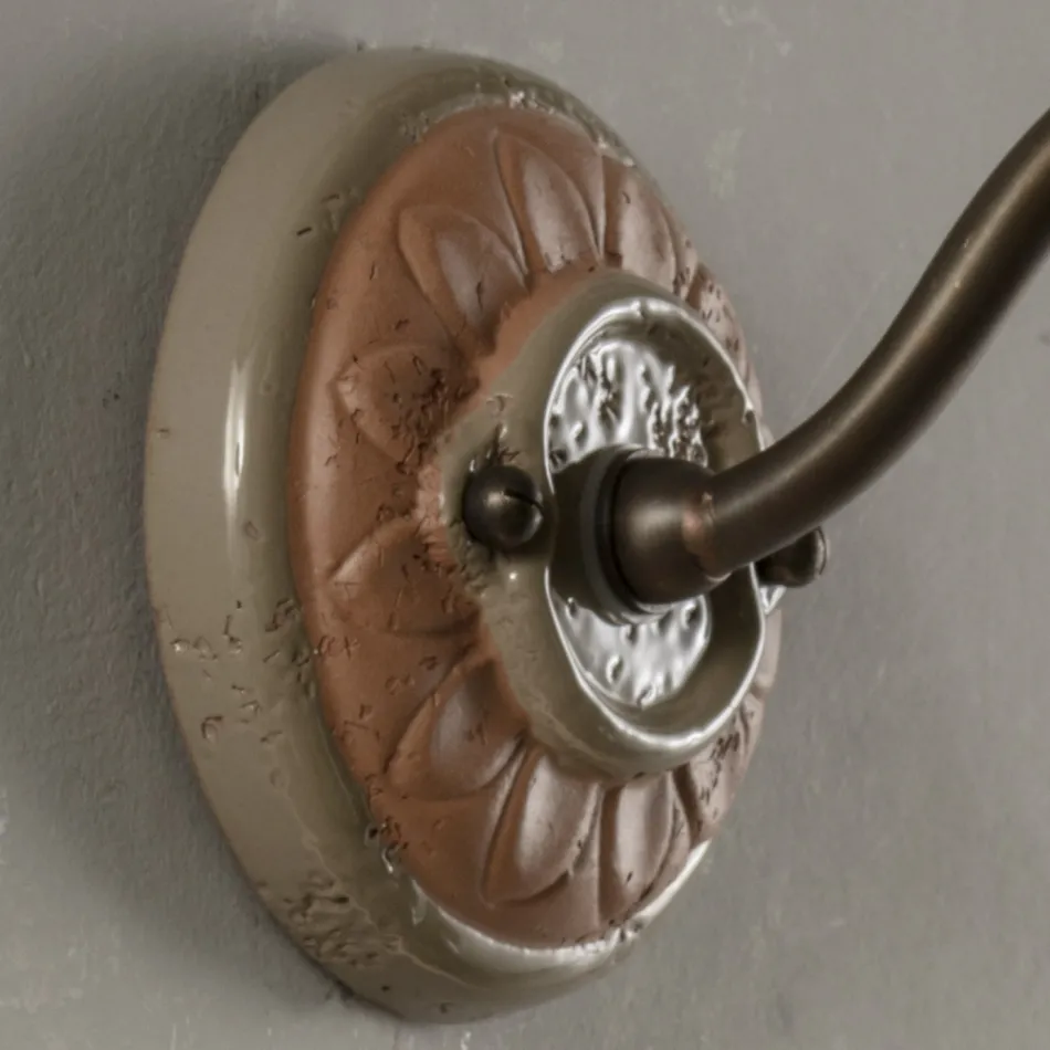 Rund håndværkshaveapplikation i Galestro Made in Italy - Toscot Spoleto Viadurini