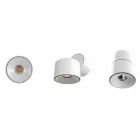 Rund dekorativ væglampe Led 7W i hvid eller sort aluminium - Kina Viadurini