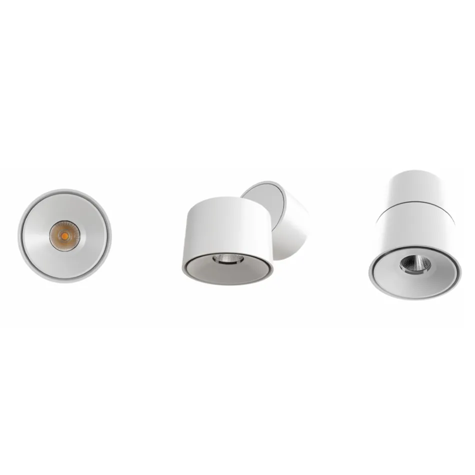 Rund dekorativ væglampe Led 7W i hvid eller sort aluminium - Kina Viadurini