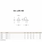 Applique klassiske La Traviata kobber, glas, messing Viadurini