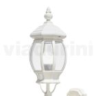Vintage stil udendørs væglampe i hvid aluminium lavet i Italien - Dodo Viadurini