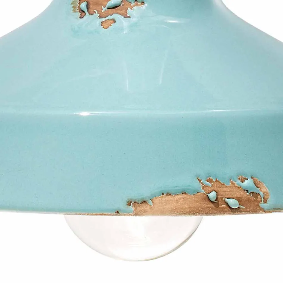 Applique vintage keramiske spotlight håndlavet Sandra Ferroluce Viadurini