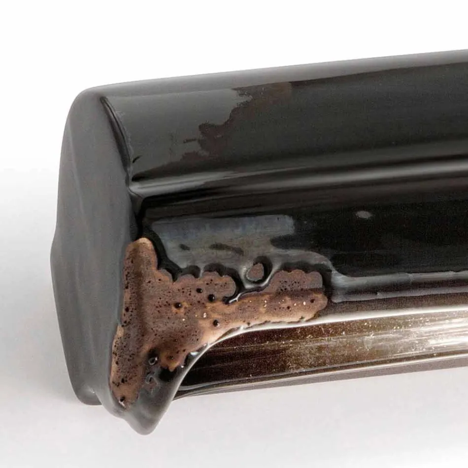 Vintage applique kunsthåndværk poleret keramik Ethel Ferroluce Viadurini