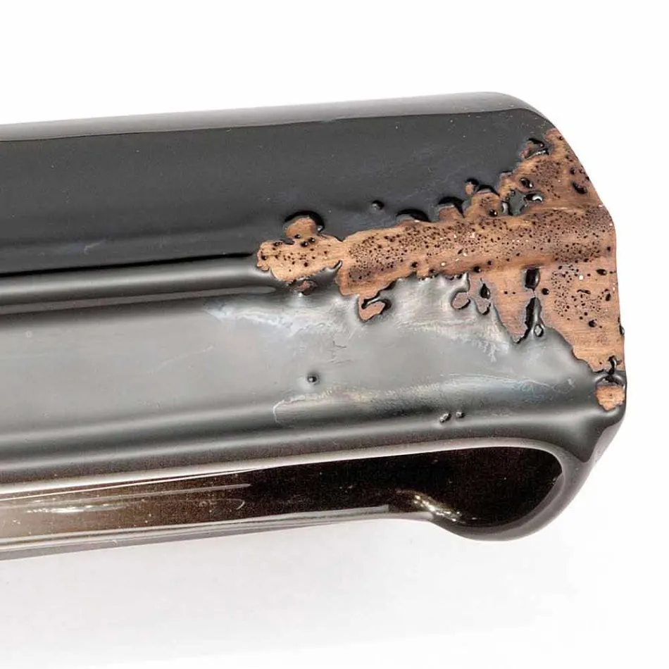 Vintage applique kunsthåndværk poleret keramik Ethel Ferroluce Viadurini