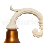 Vintage haveapplikation i aluminium og messing lavet i Italien - Adela Viadurini